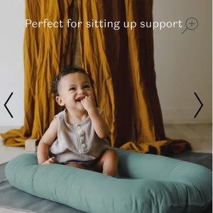 Snuggle me organic infant lounger  in moss